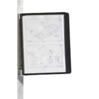 DURABLE Sichttafelsystem Vario Magnet Wall 5 DIN A4 Schwarz Metall, PP (Polypropylen) 28 x 3,5 x 34 cm