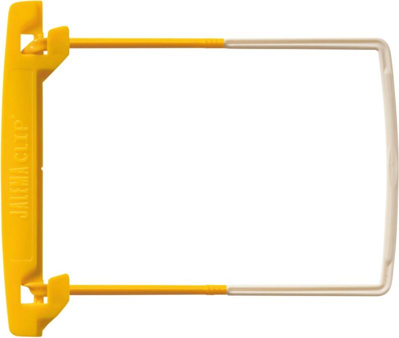 Djois JalemaClip Abheftclip 5710200 Gelb, Weiß 10 Stück