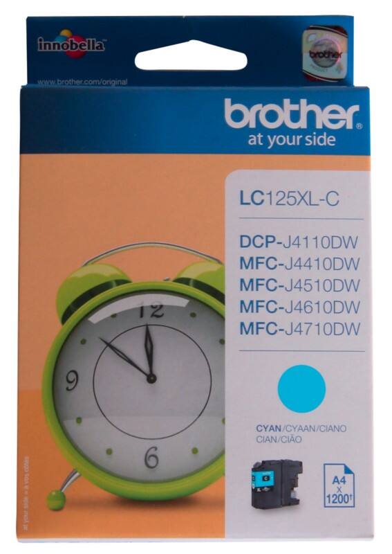 Brother LC125XLC Original Tintenpatrone Cyan