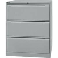 Bisley Hängeregistraturschrank Original 3 Schübe Silber 800 x 622 x 1.016 mm