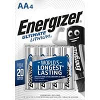 Energizer AA Batterien CR6 Ultimate 1,5 V Lithium 4 Stück
