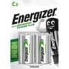 Energizer C Wiederaufladbare Batterien Power Plus HR14 2500 mAh NiMH 1,2 V 2 Stück