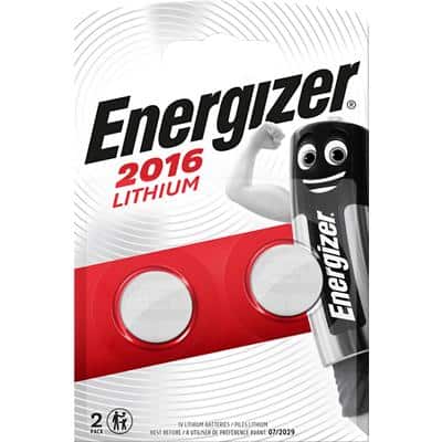 Energizer Knopfzellen CR2016 3 V Lithium 2 Stück