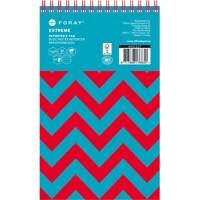 Foray Extreme Notizblock Spezial Liniert Pappkarton Hardback Türkis Nicht perforiert 200 Seiten Pack 3