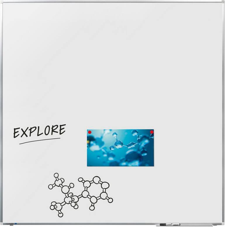 Legamaster Premium Plus Whiteboard Wandmontiert Magnetisch Emaille Einseitig 120 (B) x 120 (H) cm