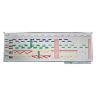 Legamaster Professional Jahresplaner Magnetisch Wandmontage 150 (B) x 50 (H) cm Aluminium Weiß