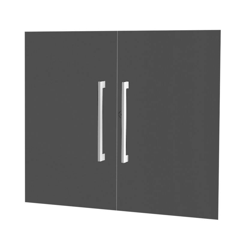 Kerkmann Dante Holz, Stahl Vorbautüren 800 x 730 mm Anthrazit 2 Stück