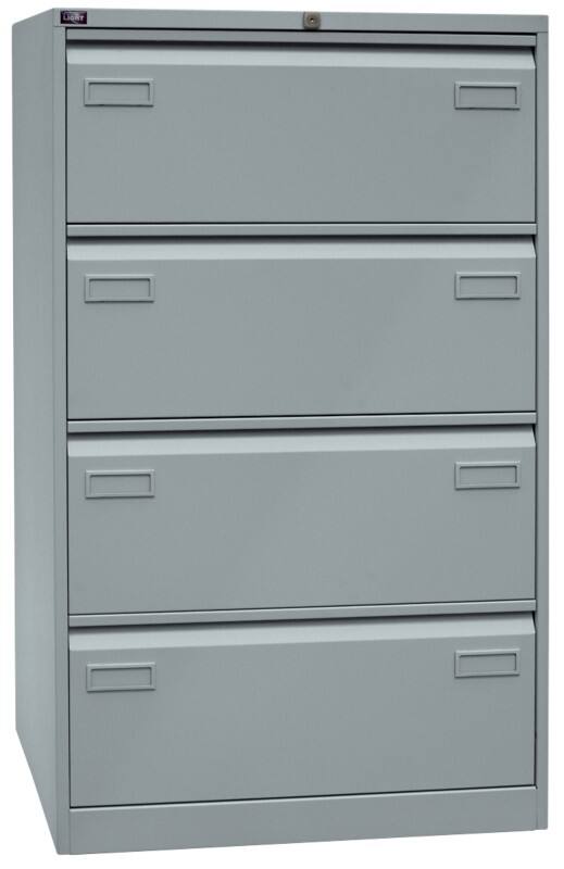 Bisley Light Hängeregistraturschrank Light Silber 800 x 622 x 1.321 mm