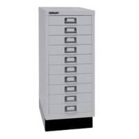 Bisley Metall Schubladenschrank 10 Schübe 279 x 380 x 590 mm Lichtgrau