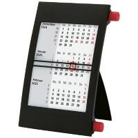 Schreibtisch-Kalender M3KPN 2026 3 Monate pro Seite Farbig sortiert Deutsch, Englisch, Französisch