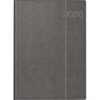 BRUNNEN Tagebuch 2026 DIN A4 1 Tag / 1 Seite Deutsch Grau