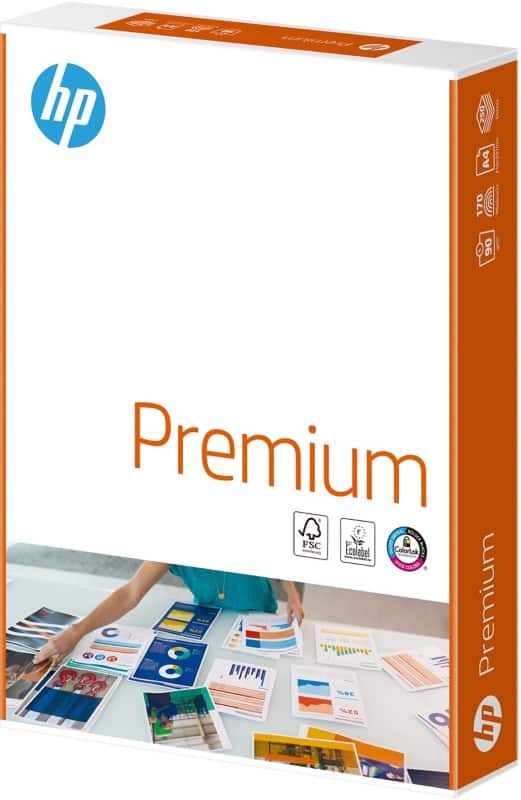 HP Premium DIN A4 Druckerpapier 90 g/m² Matt Weiß 250 Blatt
