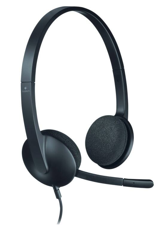 Logitech Verkabelt Headset Kopfbügel, Over-Ear Noise Cancelling Microphone Stereo H340 Schwarz