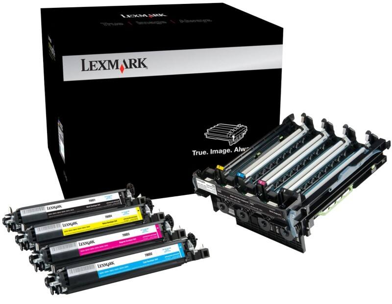 Lexmark Original Trommel 70C0Z50 Schwarz & 3 Farbig Duopack 2 Stück