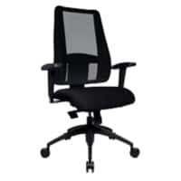 TOPSTAR Ergonomischer Bürostuhl Lady Sitness® Deluxe Netzstoff, Stoff Schwarz