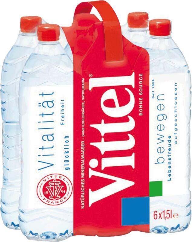 Vittel Mineralwasser 6 Flaschen A 1 5 L Einweg Viking De