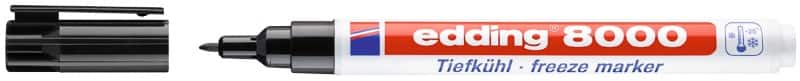 edding 8000 Permanentmarker Schwarz Fein Rundspitze 1 mm