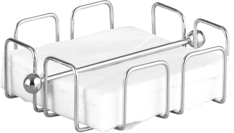 Esmeyer WIRE Serviettenspender Edelstahl Silber 19 x 19 x 6,5 cm