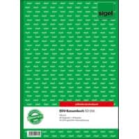Sigel Kassenbuch, EDV / SD056, weiß gelb, SD, A4 hoch, Inh. 2 x 40 Blatt