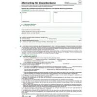 Rnk Gewerberaum-Mietvertrag/598/10, 4-seitig, DIN A4, Inh. 10 Stück