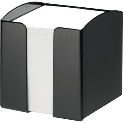 Durable Zettelbox/1701682060, schwarz, 100 x 105 x 100 mm, mit weißem Papier