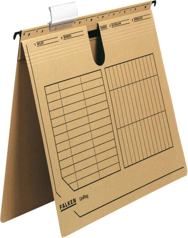 Falken Hängeregistratur DIN A4 V-Boden 250 g/m² Chamois 25 Stück