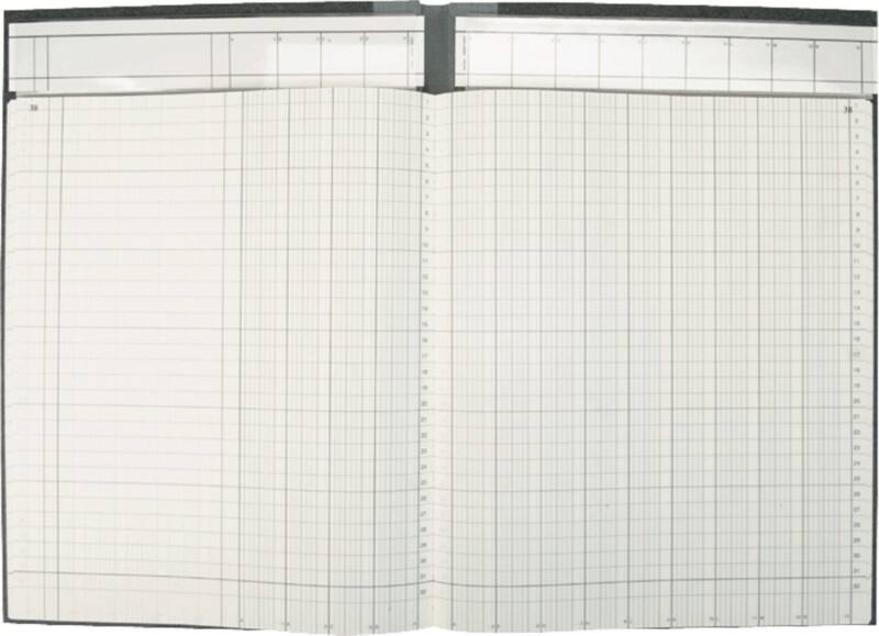 K+E Spaltenbücher 8611632-7113P96KL, hellblau, 13 Spalten, DIN A4, 96 Blatt