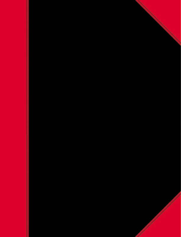 LANDRÉ Notizbuch DIN A5 Kariert Gebunden Rot, Schwarz Nicht perforiert 192 Seiten 96 Blatt