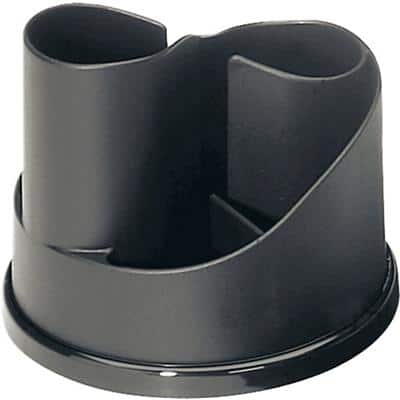 Ecobra Schreibgeräteköcher Taichi 828001, schwarz, Ø x H 130x110 mm, 6 Fächer