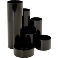 M&M Stifteköcher Schreibtischboy 68500201SP, schwarz, 6 Röhren