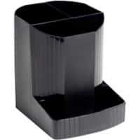 Exacompta Stiftehalter Mini-Octo Polypropylen Schwarz 9 x 11,1 x 12,3 cm