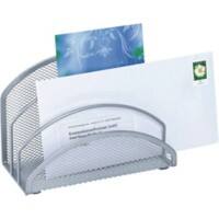 Wedo Briefständer Mesh /65354, silber, 3 Fächer, 180x85x125mm