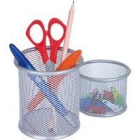 Wedo Köcher Mesh/65454, silber, Köcher, Ø 100/H85mm, Ø 75/H 70mm, 2-teilig