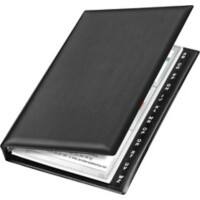 Veloflex Visitenkarten-Ringbuch Silver/4155590, schwarz, DIN A5