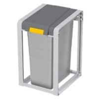 Hailo ProfiLine Öko XL Papierkorb 38 L Grau Kunststoff