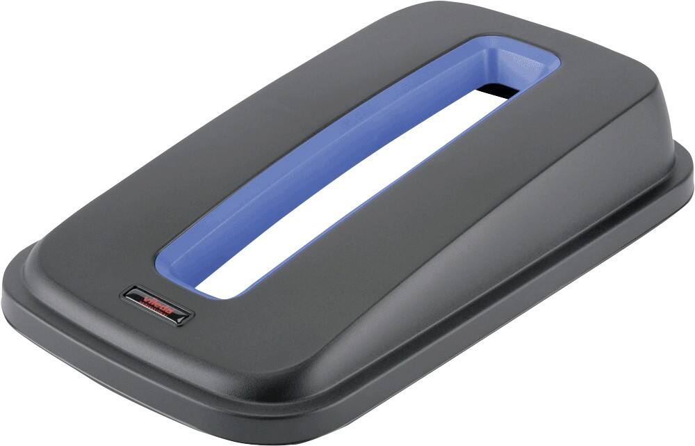 Vileda Abfalleimerdeckel Geo Schwarz, Blau 29 x 49 x 9 cm