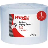 WYPALL L10&nbsp; Reinigungstücher Gerollt Blau 1-lagig 7200 1000 Blatt
