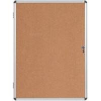 Bi-Office Enclore Earth Abschließbarer Schaukasten Nicht magnetisch 9 x A4 Wandmontage 72 (B) x 98,1 (H) cm Braun