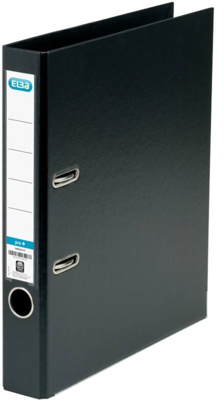 ELBA Smart Pro+ Ordner Schmal DIN A4 50 mm Schwarz 2 Ringe Kunststoff