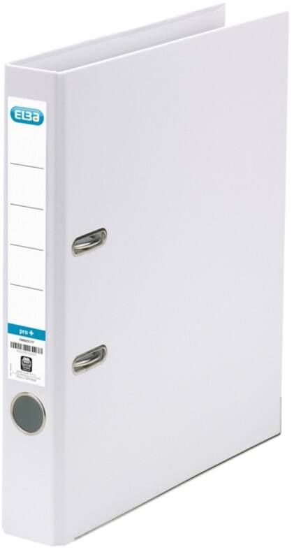 ELBA Smart Pro+ Ordner Schmal DIN A4 50 mm Weiß 2 Ringe Kunststoff Hochformat