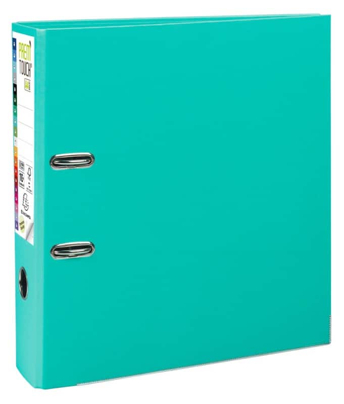 Exacompta Prem Touch Breit Ordner DIN A4+ 80 mm Hellgrün 2 Ringe 53303E Kunststoff Hochformat