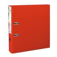 Exacompta PremTouch Ordner DIN A4+ 80 mm Rot 2 Ringe Pappkarton, PP (Polypropylen) Hochformat