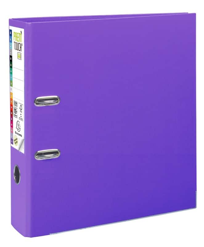 Exacompta Prem Touch Breit Ordner DIN A4+ 80 mm Dunkelviolett 2 Ringe 53357E Kunststoff Hochformat