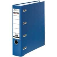 Falken Doppelmappe DIN A5 70 mm Blau 4 Ringe S70 Pappkarton, PP (Polypropylen) Querformat