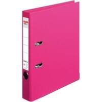 herlitz maX.file Protect plus Ordner DIN A4 55 mm Fuchsia 2 Ringe Pappkarton, PP (Polypropylen) Texturiert