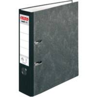 herlitz maX.file Nature Ordner DIN A4 80 mm Schwarz 2 Ringe Pappkarton Texturiert