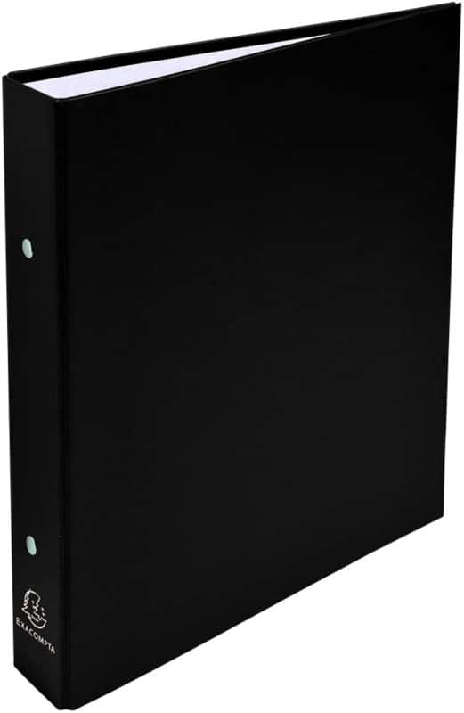 Exacompta Ringbuch DIN A5 Polypropylen 2 Ringe 25 mm Schwarz