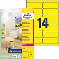 AVERY Zweckform L7263Y-25 Etiketten Neongelb 99,1 x 38,1 mm 25 Blatt à 14 Etiketten