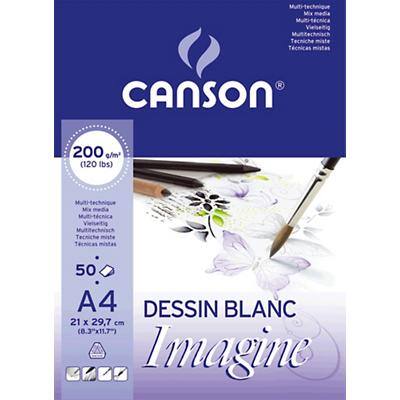 Canson Imagine Skizzenblock DIN A4 200 g/m² 210 x 297 mm Weiß