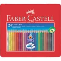 Faber-Castell Farbstift Colour GRIP 2001 112423, Mine 3 mm, 24er Metall-Etui